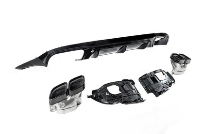 Rear diffuser with exhaust tips (AMG63 Design) for Mercedes E-class coupe C238 2016-2024 - image 5