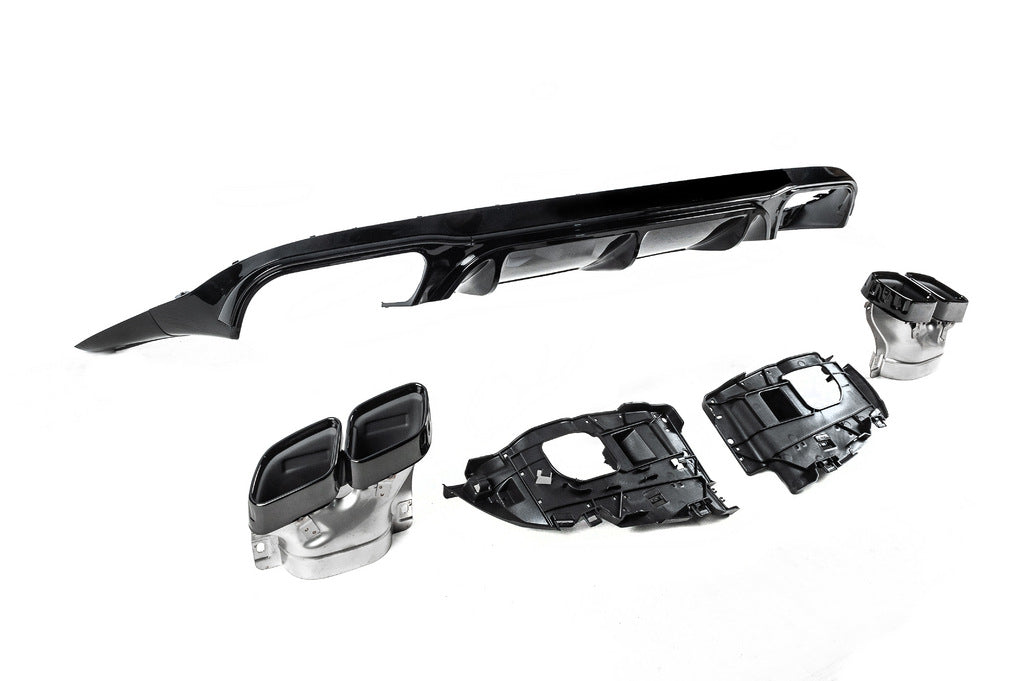 Rear Diffuser Black with Black Tips (AMG63 Design) for Mercedes E-class coupe C238 2016-2024 - image 5