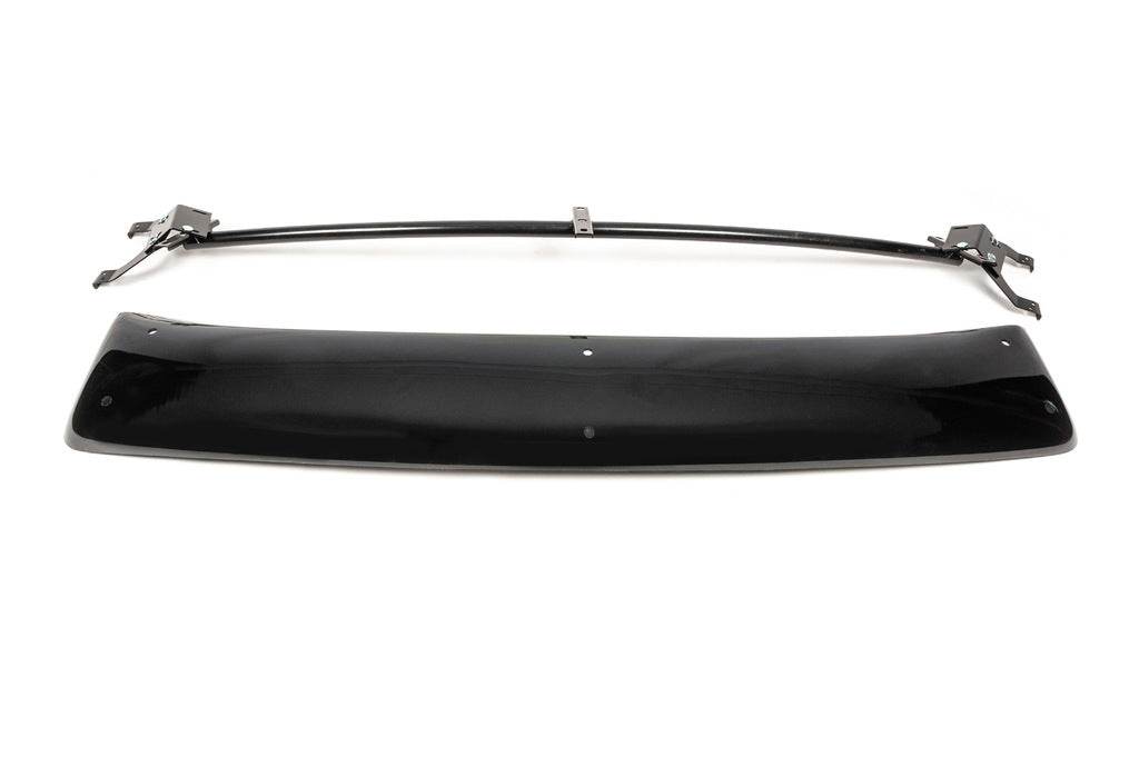 The visor on the windshield (gloss black, 5mm) for Ford Courier 2014-2023 - Reelken Auto