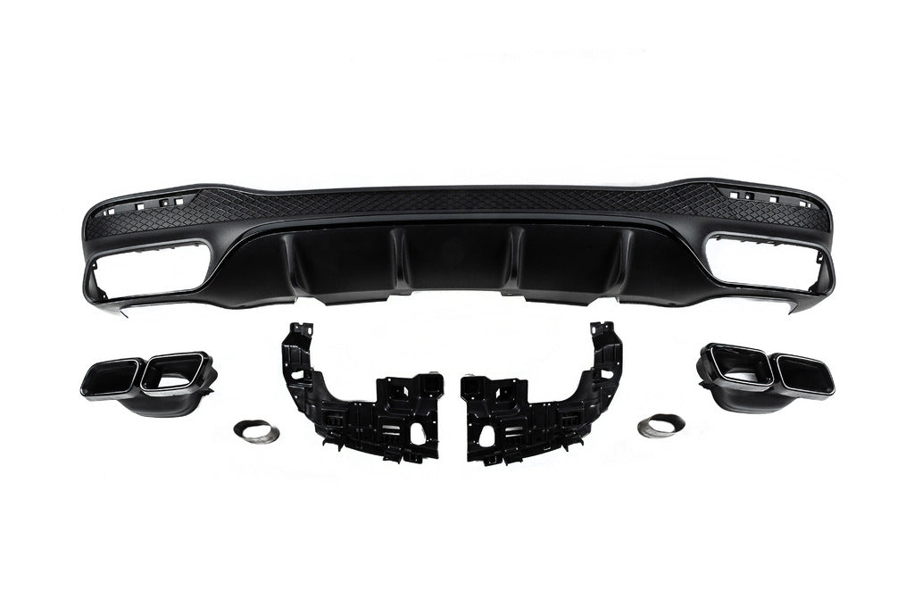 Rear diffuser for GLE (GLE63 Black design) for Mercedes GLE/ML сlass W166 2011-2018 - image 3