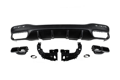 Rear diffuser for GLE (GLE63 Black design) for Mercedes GLE/ML сlass W166 2011-2018 - image 2