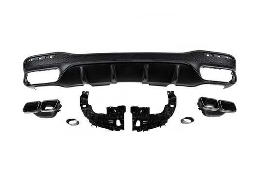 Rear diffuser for GLE (GLE63 Black design) for Mercedes GLE/ML сlass W166 2011-2018 - image 2