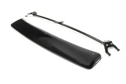 The visor on the windshield (gloss black, 5mm) for Ford Courier 2014-2023 - Reelken Auto