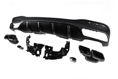 Rear diffuser for GLE (GLE63 Black design) for Mercedes GLE/ML сlass W166 2011-2018 - image 4