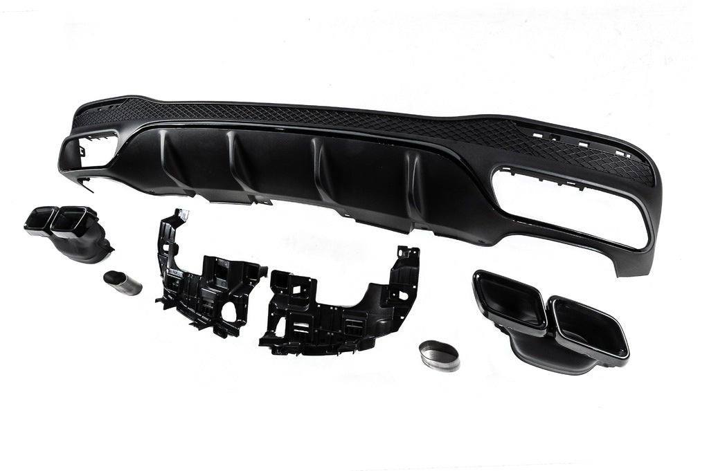 Rear diffuser for GLE (GLE63 Black design) for Mercedes GLE/ML сlass W166 2011-2018 - image 4