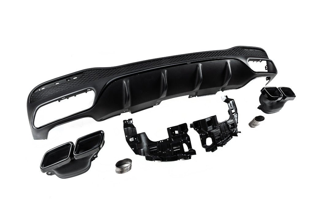 Rear diffuser for GLE (GLE63 Black design) for Mercedes GLE/ML сlass W166 2011-2018 - image 2