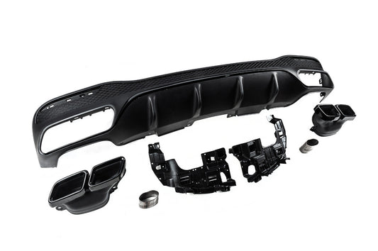 Rear diffuser for GLE (GLE63 Black design) for Mercedes GLE/ML сlass W166 2011-2018 - image 2