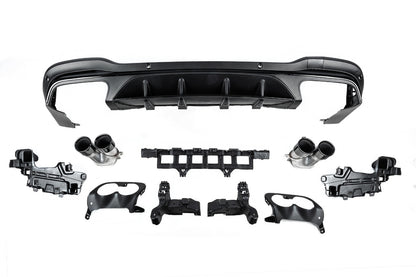 Rear diffuser with exhaust tips (AMG43 Design) for Mercedes GLC X253 2015-2022 - image 2