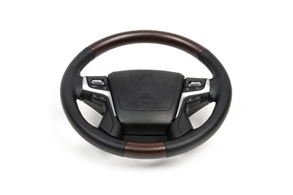 Steering wheel assembly (dark wood) for Toyota Land Cruiser Prado 150 2009-2023 - image 2