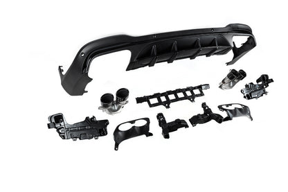 Rear diffuser with exhaust tips (AMG43 Design) for Mercedes GLC X253 2015-2022 - image 5