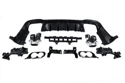 Rear diffuser with exhaust tips (AMG43 Design) for Mercedes GLC X253 2015-2022 - image 6