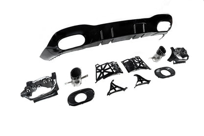 Rear diffuser with exhaust tips (Design A35 SD) for Mercedes A-сlass W177 2018- - image 3