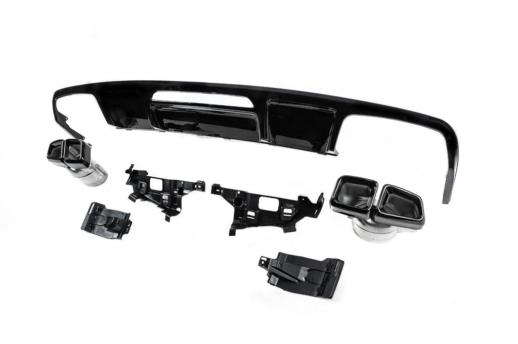 Rear diffuser with exhaust tips (2015-2018, CLS63 Design) for Mercedes CLS C218 2011-2018 - image 4