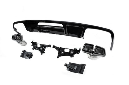 Rear diffuser with exhaust tips (2015-2018, CLS63 Design) for Mercedes CLS C218 2011-2018 - image 4