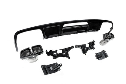Rear diffuser with exhaust tips (2015-2018, CLS63 Design) for Mercedes CLS C218 2011-2018 - image 5