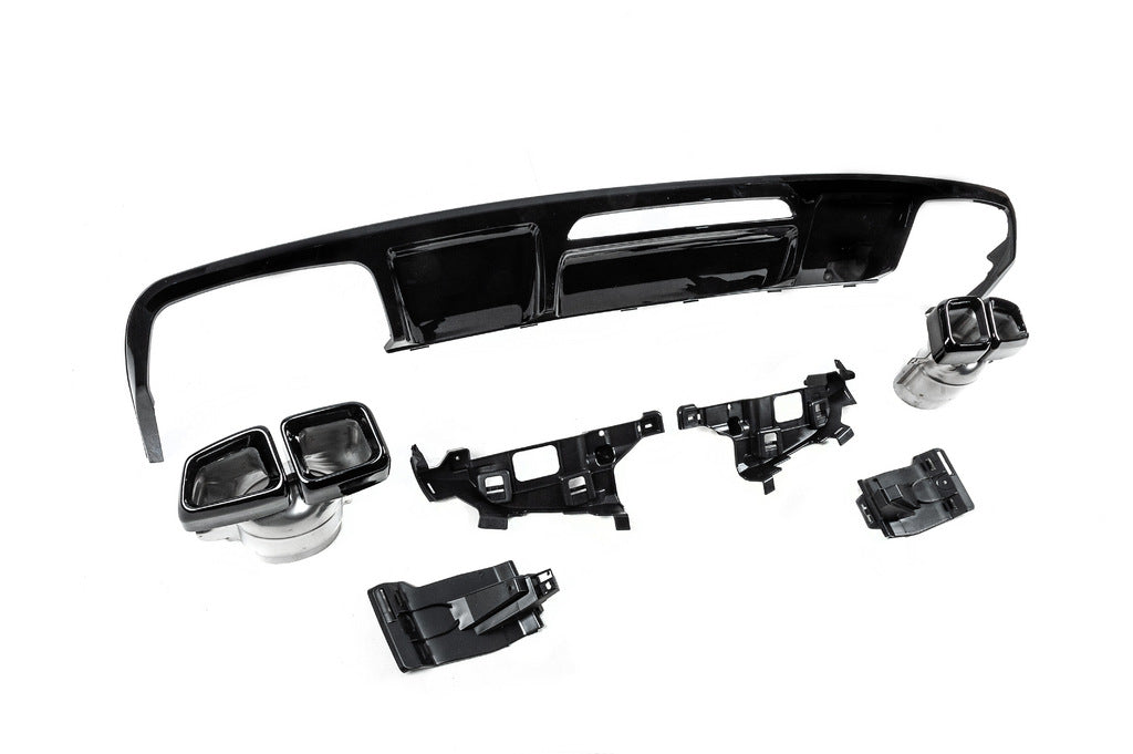 Rear diffuser with exhaust tips (2015-2018, CLS63 Design) for Mercedes CLS C218 2011-2018 - image 5