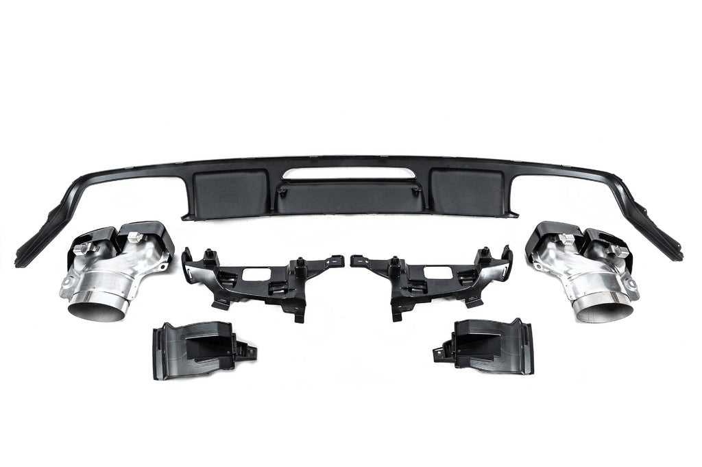 Rear diffuser with nozzles (2015-2018, CLS63 Design) for Mercedes CLS C218 2011-2018 - image 6