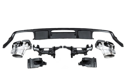 Rear diffuser with nozzles (2015-2018, CLS63 Design) for Mercedes CLS C218 2011-2018 - image 6