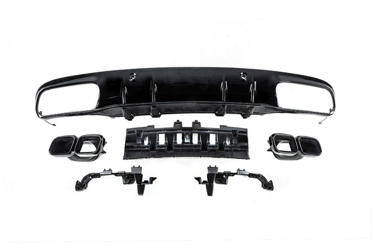 Rear diffuser with tips Black (for Coupe design AMG63) for Mercedes C-сlass W205 2014-2021 - image 2