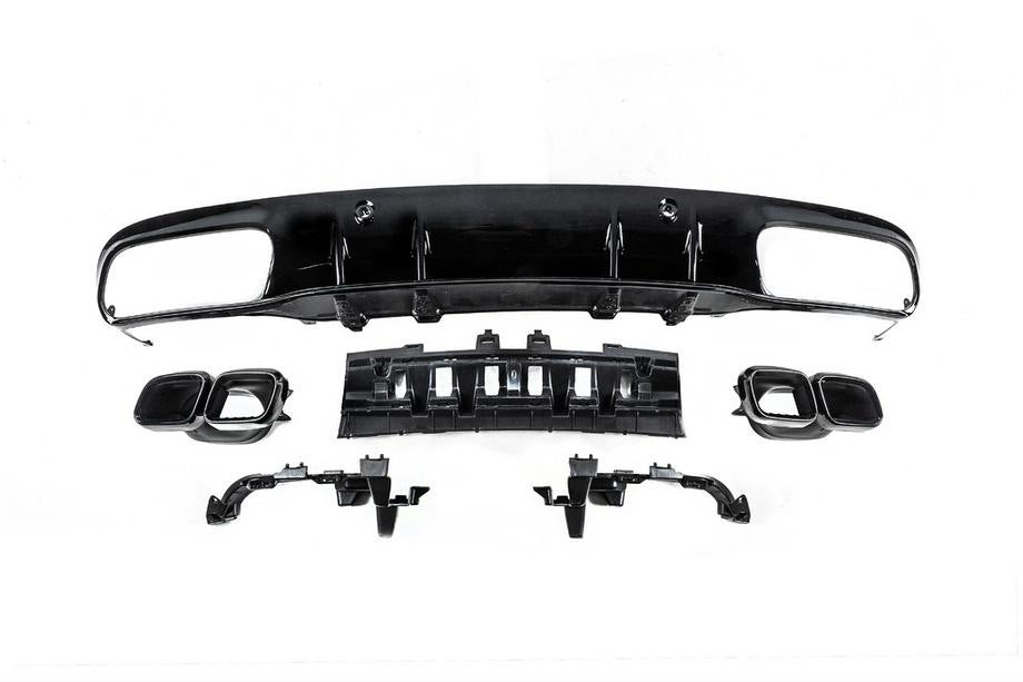 Body kit with diffuser for Coupe (Black Mamba C63GT design) for Mercedes C-сlass W205 2014-2021 - image 7