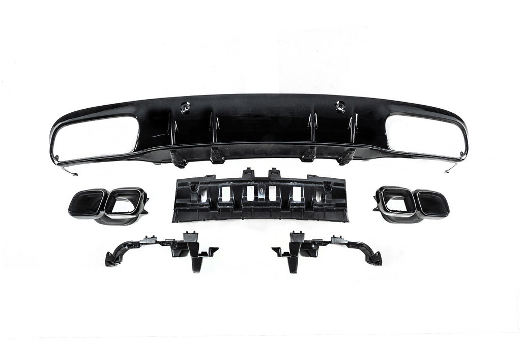 Rear diffuser with tips Black (for Coupe design AMG63) for Mercedes C-сlass W205 2014-2021 - image 2