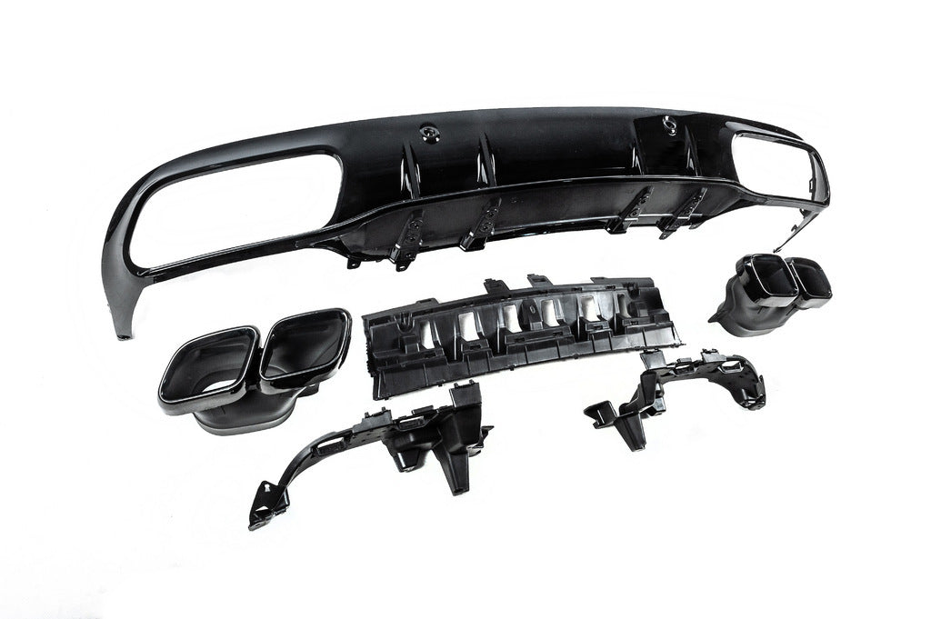 Body kit with diffuser for Coupe (Black Mamba C63GT design) for Mercedes C-class W205 2014-2021 - image 9