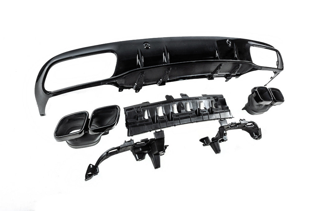 Rear diffuser with tips Black (for Coupe design AMG63) for Mercedes C-сlass W205 2014-2021 - image 5
