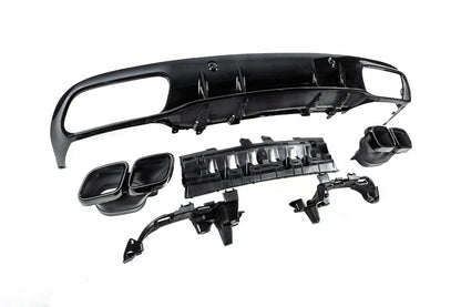 Rear diffuser with tips Black (for Coupe design AMG63) for Mercedes C-сlass W205 2014-2021 - image 5