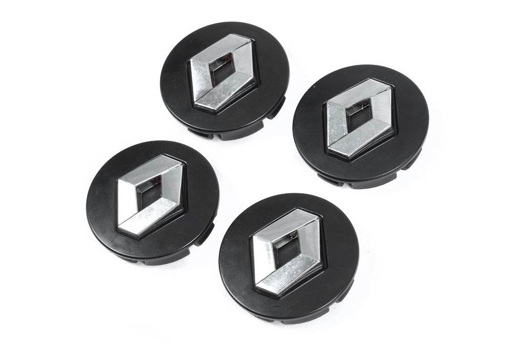 Wheel caps black 5882B (56mm by 52mm, 4 pcs.) for Renault - Reelken Auto