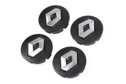Wheel caps black 5882B (56mm by 52mm, 4 pcs.) for Renault - Reelken Auto