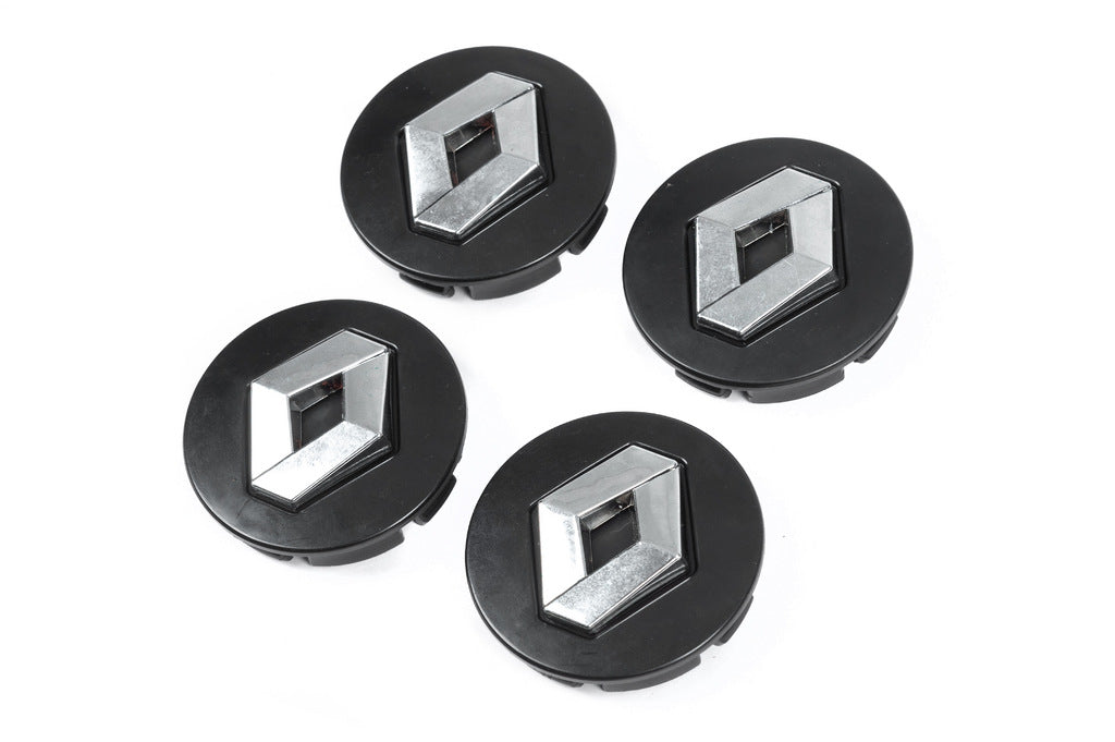 Black Wheel Center Caps 5882B (56mm to 52mm, 4 pcs) for Renault - image 1