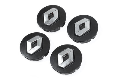 Black Wheel Center Caps 5882B (56mm to 52mm, 4 pcs) for Renault - image 1