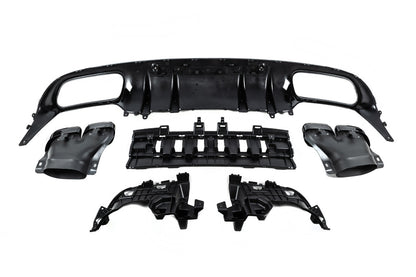 Rear diffuser with tips Black (for Coupe design AMG63) for Mercedes C-сlass W205 2014-2021 - image 6