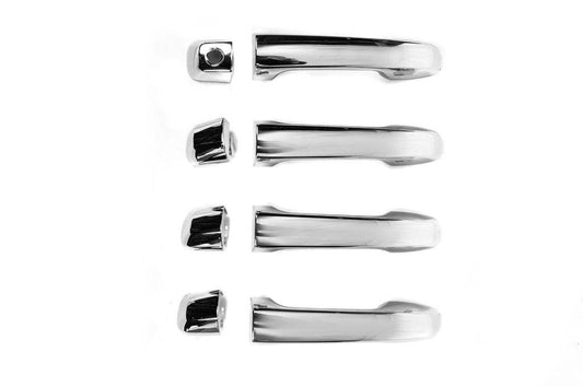 Door handles assembly 2015↗︎ (Chrome, 4 pcs) for Toyota Land Cruiser Prado 150 - Reelken Auto