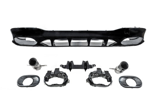 Rear diffuser with inserts (CLA35 design) for Mercedes CLA C118 2019↗︎ - image 2