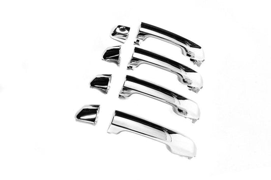 Door handles assembly 2015↗︎ (Chrome, 4 pcs) for Toyota Land Cruiser Prado 150 - Reelken Auto