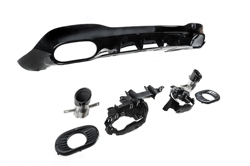 Rear diffuser with exhaust tips (CLA35 design) for Mercedes CLA C118 2019- - image 4