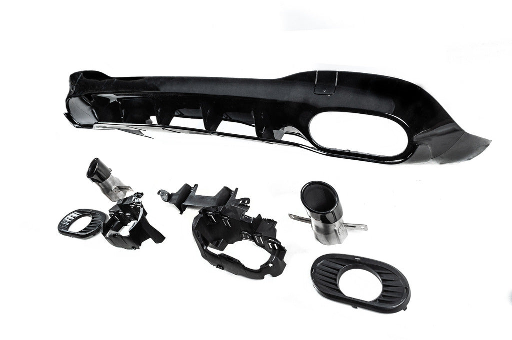 Rear diffuser with exhaust tips (CLA35 design) for Mercedes CLA C118 2019- - image 5