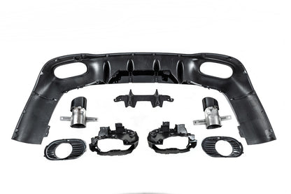 Rear diffuser with exhaust tips (CLA35 design) for Mercedes CLA C118 2019- - image 6