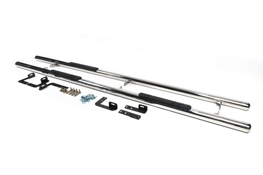 The lateral pipe (2 pcs., Stainless steel.) for Mercedes Vito W639 2004-2014 - image 1