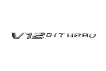 The V12 Biturbo lettering (chrome) for Mercedes Vito W638 1996-2003 - Reelken Auto