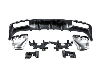 Rear diffuser with exhaust tips (2015-2018, for CLS GT63) for Mercedes CLS C218 2011-2018 - image 4