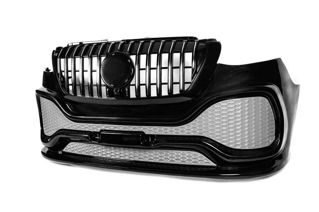 Front bumper with ABS grille (for painting) for Mercedes Sprinter W907/W910 2018↗ - Reelken Auto