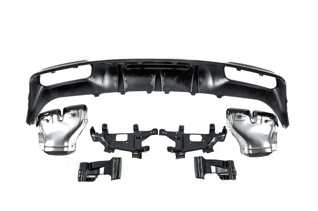 Rear diffuser with exhaust tips (2015-2018, for CLS GT63) for Mercedes CLS C218 2011-2018 - image 4