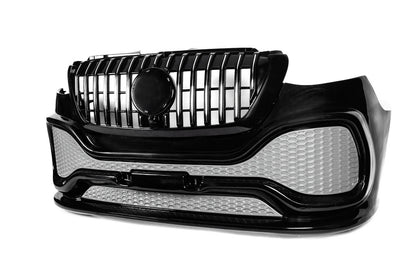 Front bumper with ABS grille (primed for painting) for Mercedes Sprinter W907/W910 2018- - image 4