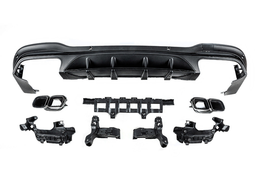 Rear Diffuser with Tips Black (AMG63 Design) for Mercedes GLC X253 2015-2022 - image 3
