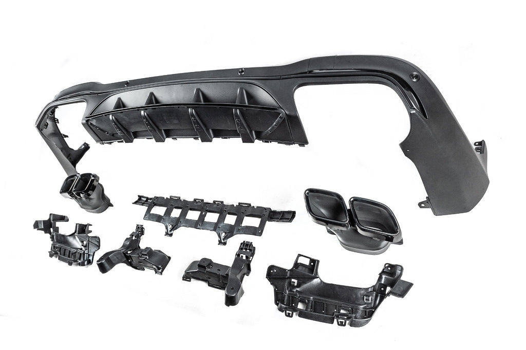 Rear Diffuser with Tips Black (AMG63 Design) for Mercedes GLC X253 2015-2022 - image 4