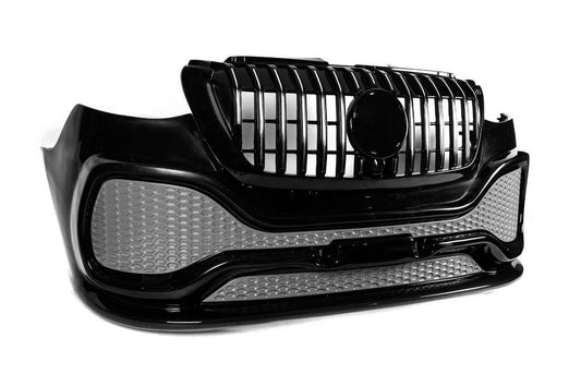 Front bumper with ABS grille (for painting) for Mercedes Sprinter W907/W910 2018↗ - Reelken Auto