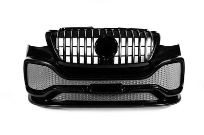 Front bumper with ABS grille (for painting) for Mercedes Sprinter W907/W910 2018↗ - Reelken Auto