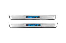 Libao LED Door Sill Plates (2 pcs, Stainless Steel) for Suzuki Swift 2010-2017 - image 1